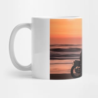 motor bike sunset beach Mug